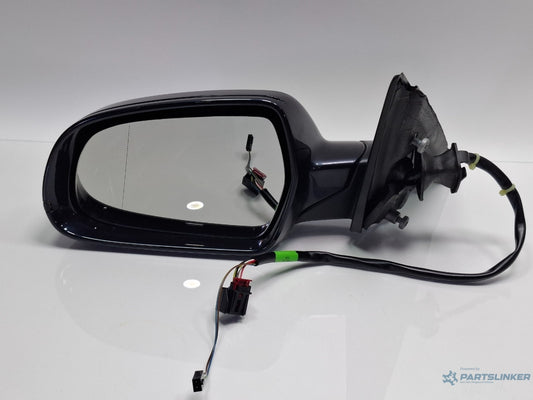 Oglinda stanga AUDI A4 IV 8K2, B8 2007 - 2015 albastru LX5R 8K2857409AF , volan pe partea dreapta