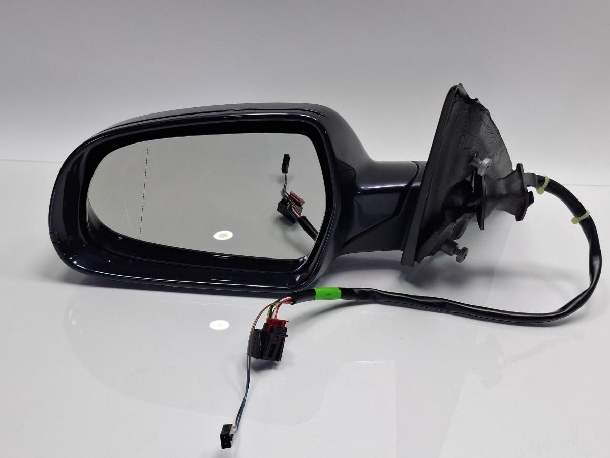 Oglinda stanga AUDI A4 IV 8K2, B8 2007 - 2015 albastru LX5R 8K2857409AF , volan pe partea dreapta