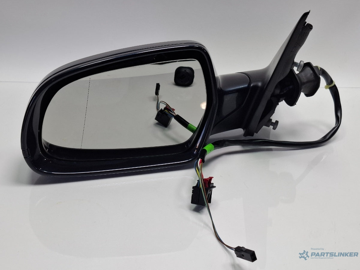 Oglinda stanga AUDI A4 IV 8K2, B8 2007 - 2015 albastru LX5R 8K2857409AF , volan pe partea dreapta