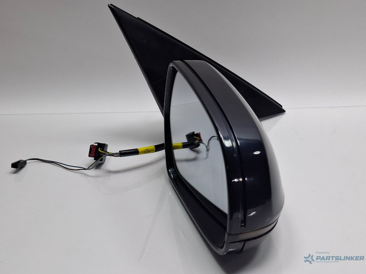 Oglinda dreapta AUDI A4 IV 8K2, B8 2011 - 2015 , albastru LX5R ,  8K2857410AF , volan pe partea dreapta