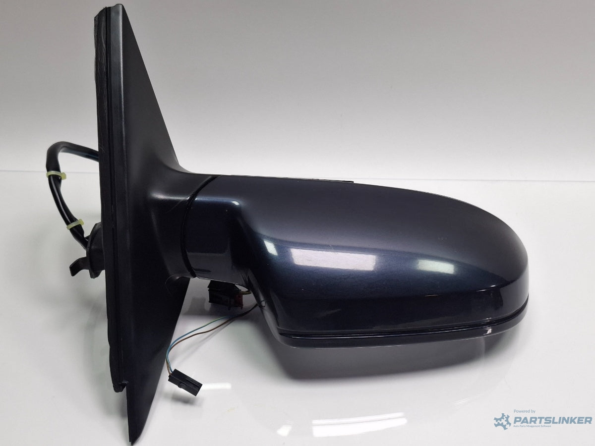 Oglinda dreapta AUDI A4 IV 8K2, B8 2011 - 2015 , albastru LX5R ,  8K2857410AF , volan pe partea dreapta