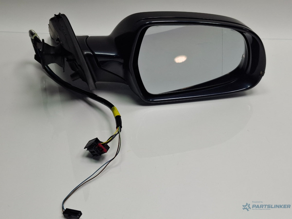 Oglinda dreapta AUDI A4 IV 8K2, B8 2011 - 2015 , albastru LX5R ,  8K2857410AF , volan pe partea dreapta