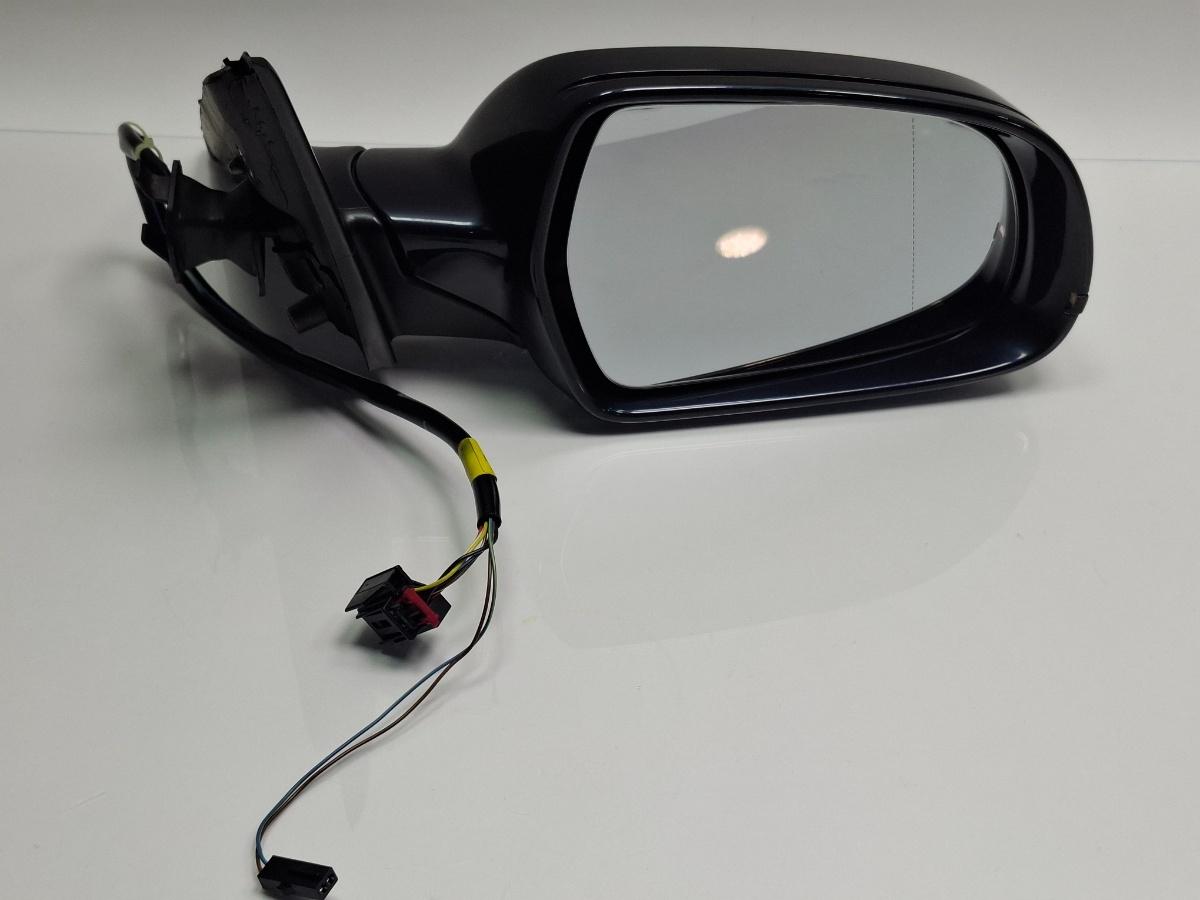 Oglinda dreapta AUDI A4 IV 8K2, B8 2011 - 2015 , albastru LX5R ,  8K2857410AF , volan pe partea dreapta