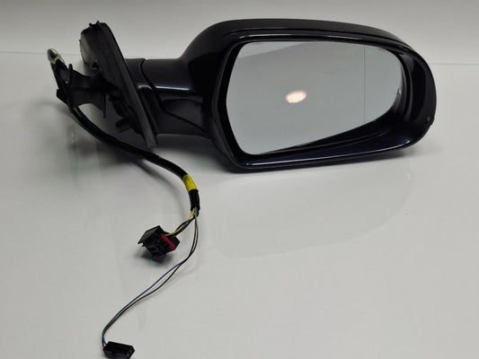 Oglinda dreapta AUDI A4 IV 8K2, B8 2011 - 2015 , albastru LX5R ,  8K2857410AF , volan pe partea dreapta