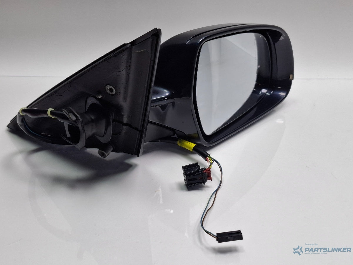 Oglinda dreapta AUDI A4 IV 8K2, B8 2011 - 2015 , albastru LX5R ,  8K2857410AF , volan pe partea dreapta