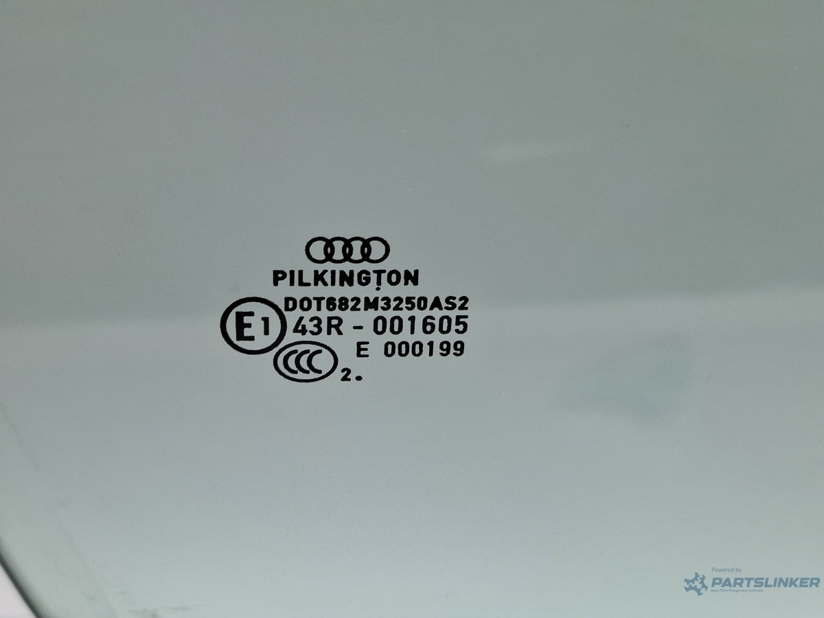 Geam usa dreapta fata AUDI A4 IV 8K2, B8 2007 - 2015 TDI CAGB, CJCB, CSUB Pilkington 43R-001605 8K0845202D
