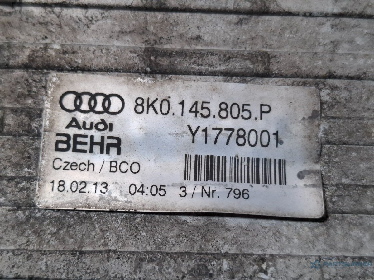 Radiator intercooler AUDI A4 IV 8K2, B8 2007 - 2015 TDI CAGB, CJCB, CSUB 8K0145805P