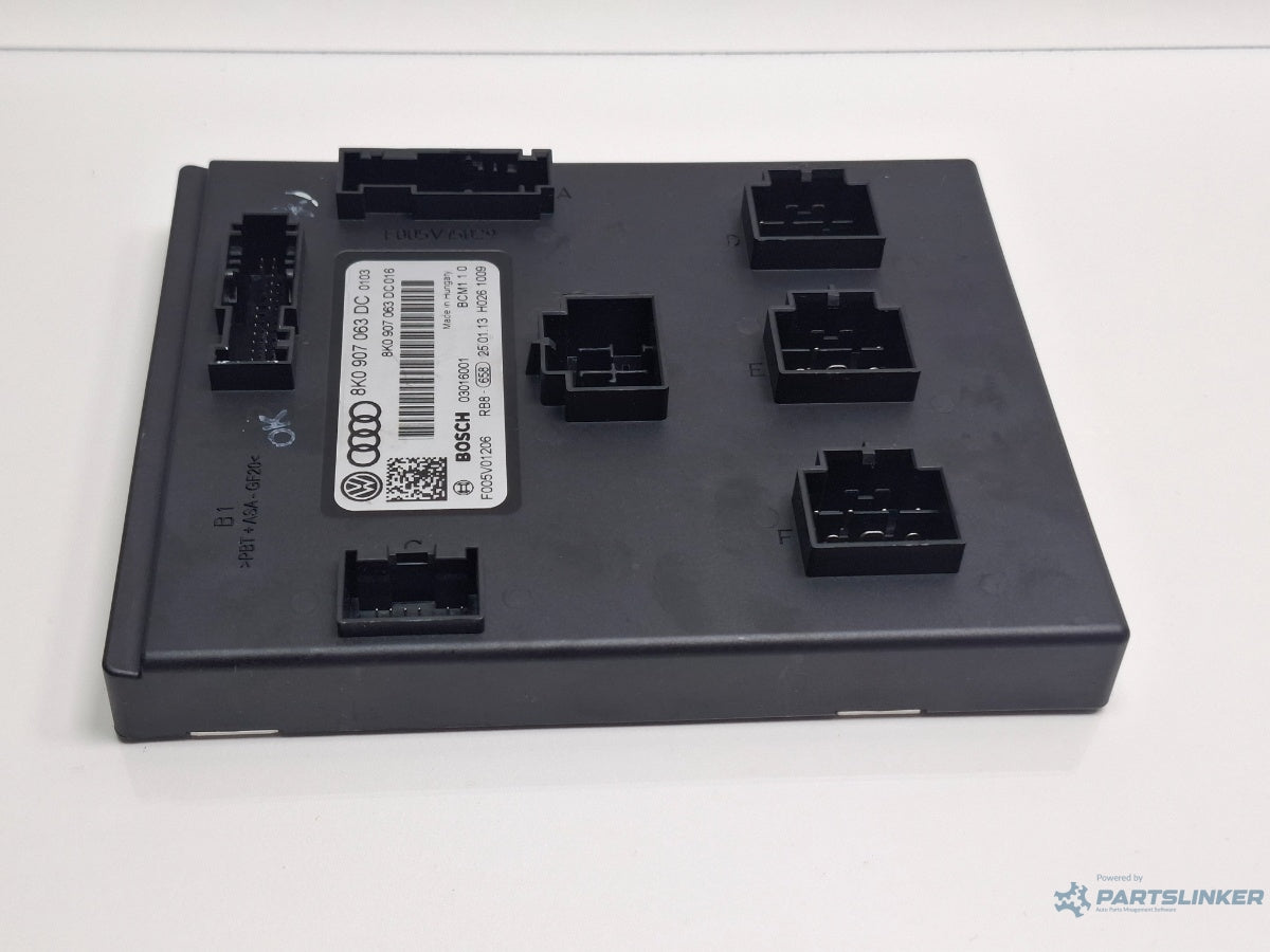 Modul confort AUDI A4 IV 8K2, B8 2007 - 2015 TDI CAGB, CJCB, CSUB BOSCH 03016001 8K0907063DC