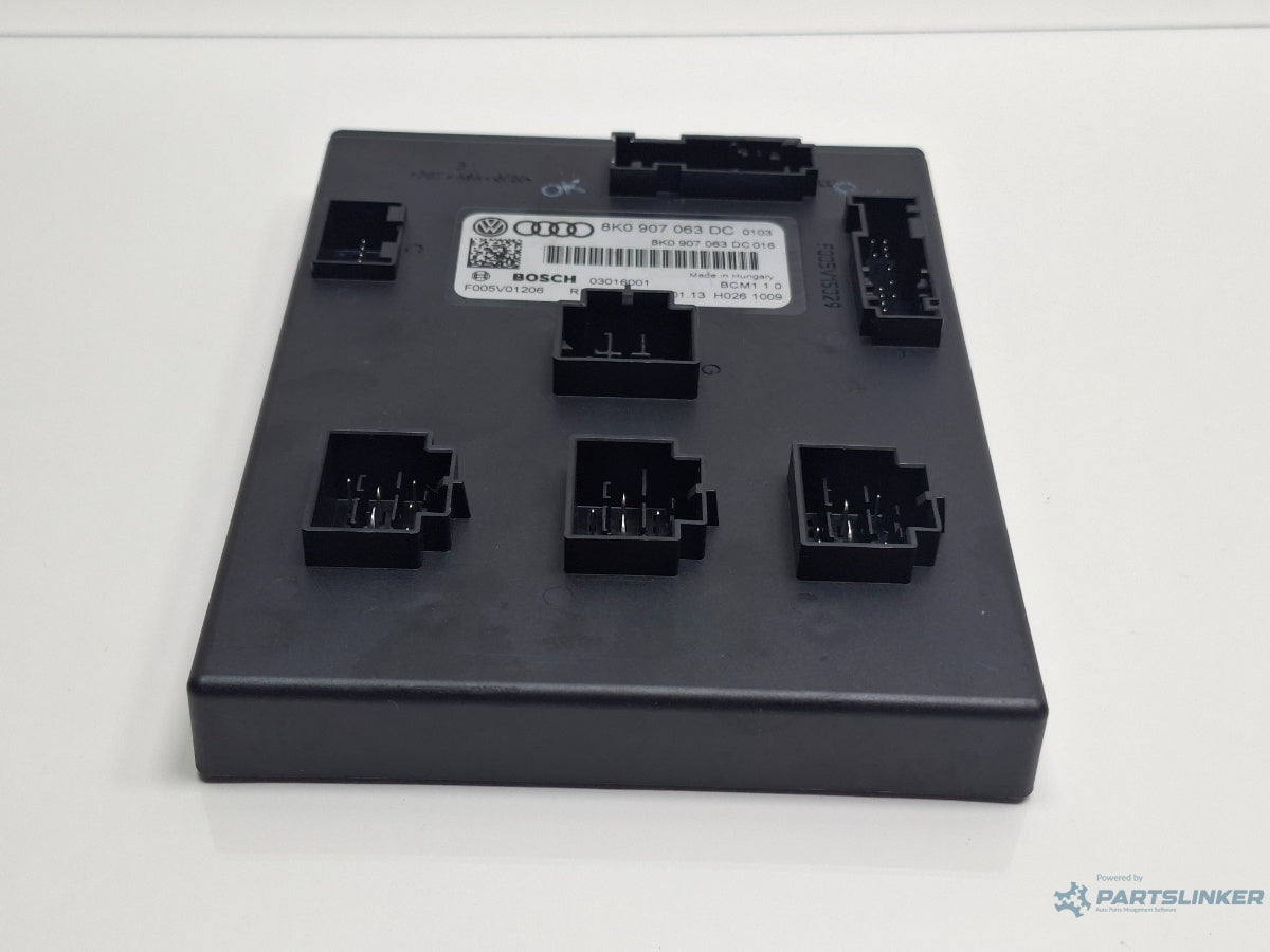 Modul confort AUDI A4 IV 8K2, B8 2007 - 2015 TDI CAGB, CJCB, CSUB BOSCH 03016001 8K0907063DC