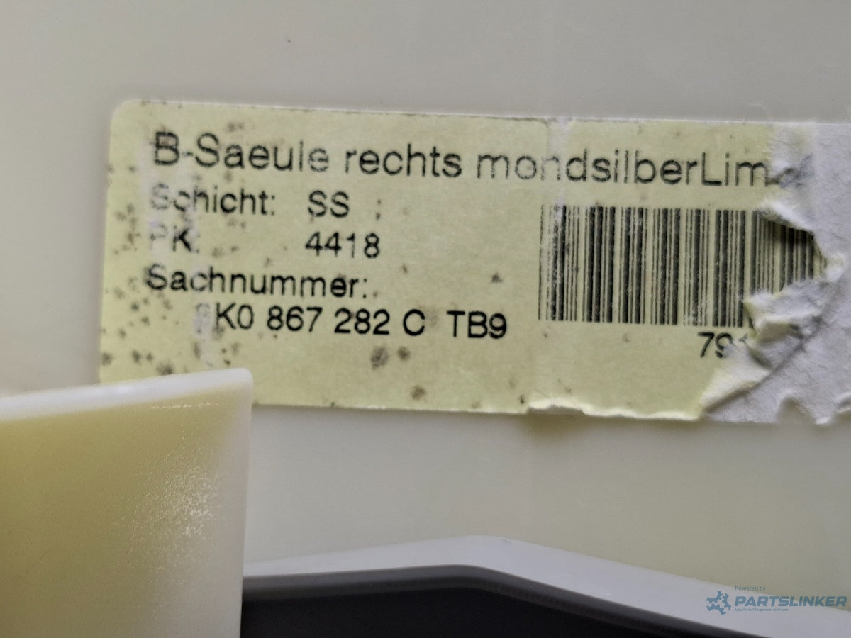 Ornament stalp centura dreapta AUDI A4 IV 8K2, B8 2007 - 2015 TDI CAGB, CJCB, CSUB 8K0867294A