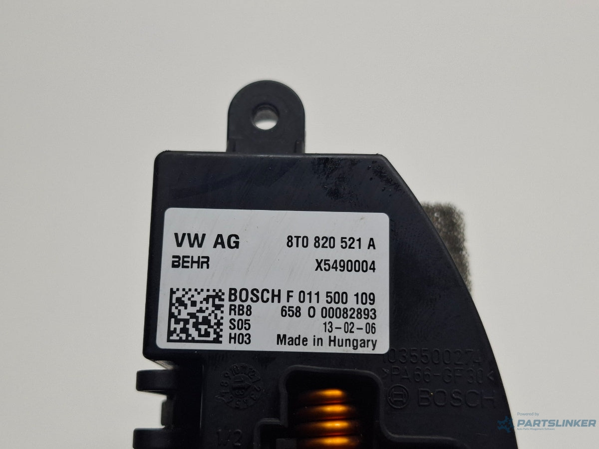 Rezistenta trepte aeroterma AUDI A4 IV 8K2, B8 2007 - 2015 TDI CAGB, CJCB, CSUB BOSCH 011500109 8T0820521A