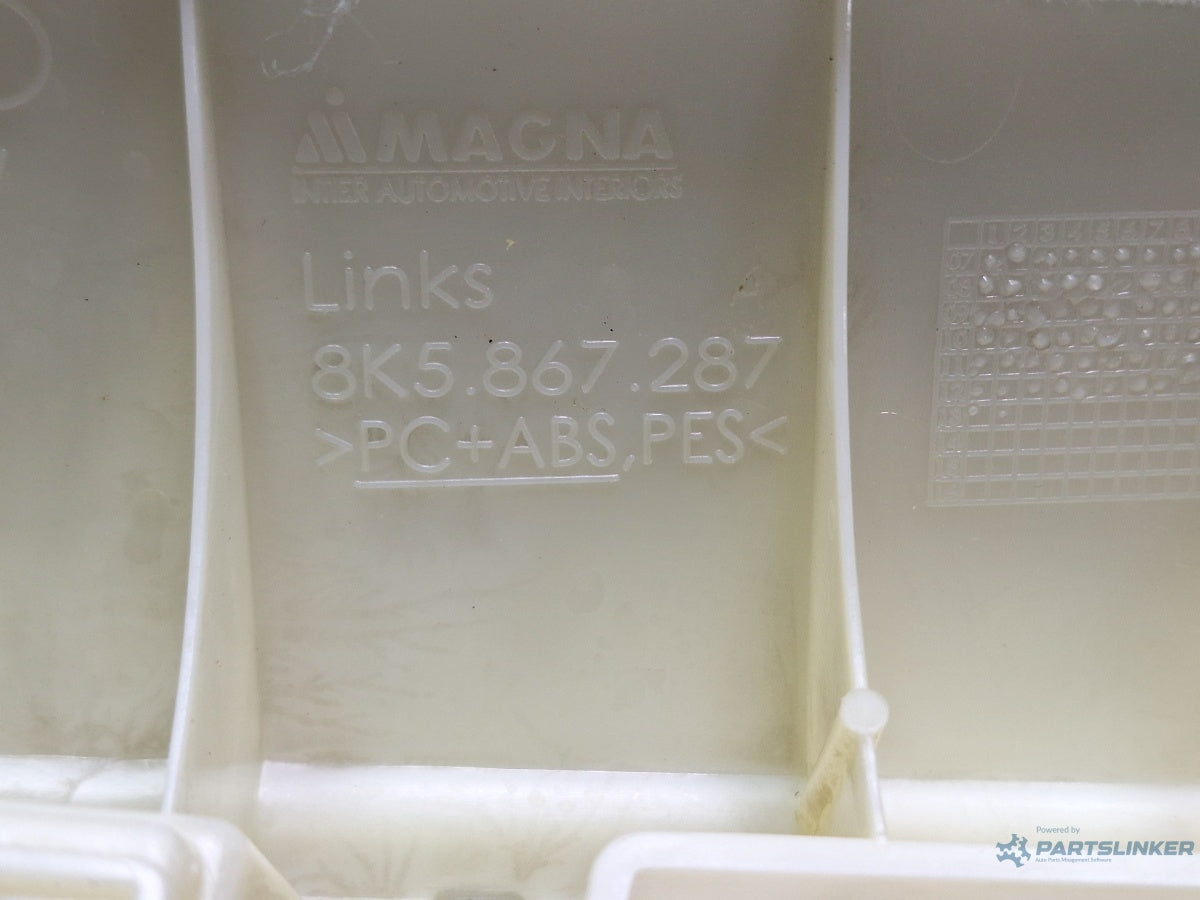 Ornament stalp superior stanga spate AUDI A4 IV 8K2, B8 2007 - 2015 TDI CAGB, CJCB, CSUB 8K5867287 , 8K5867287A