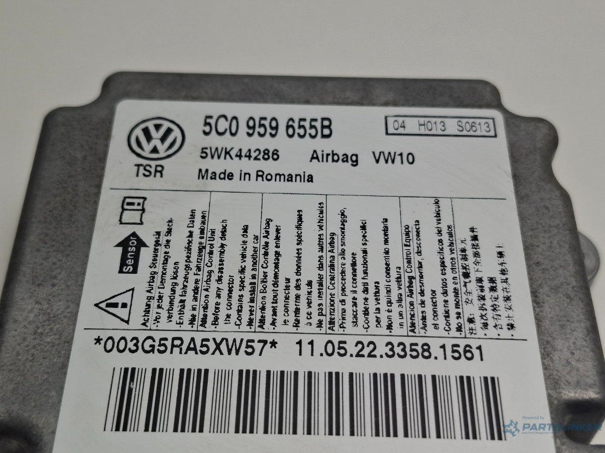 Calculator airbag VOLKSWAGEN GOLF VI 5K1_ 2008 - 2012 TDi BlueMotion CAYC 5WK44286 5C0959655B