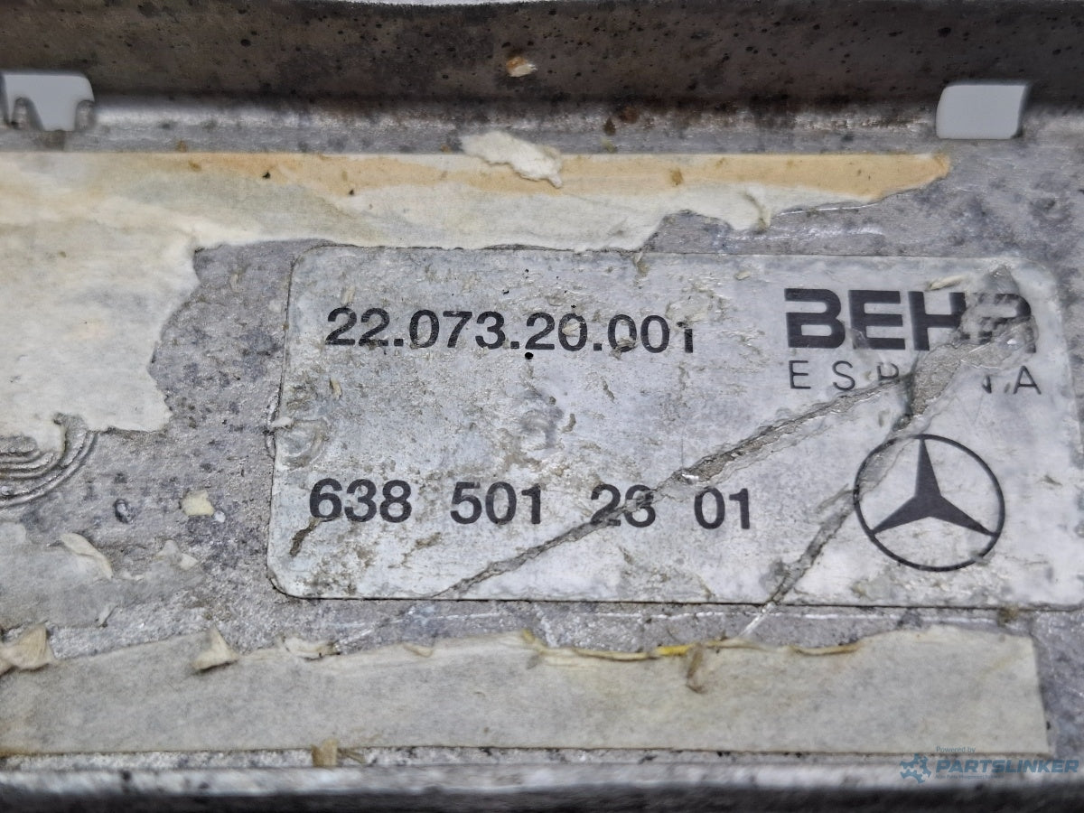 Radiator intercooler MERCEDES-BENZ VITO Box 638 1997 - 20032.2 2.2 108 CDI 2.2 OM 611A (60 KW CDI) 6385012301