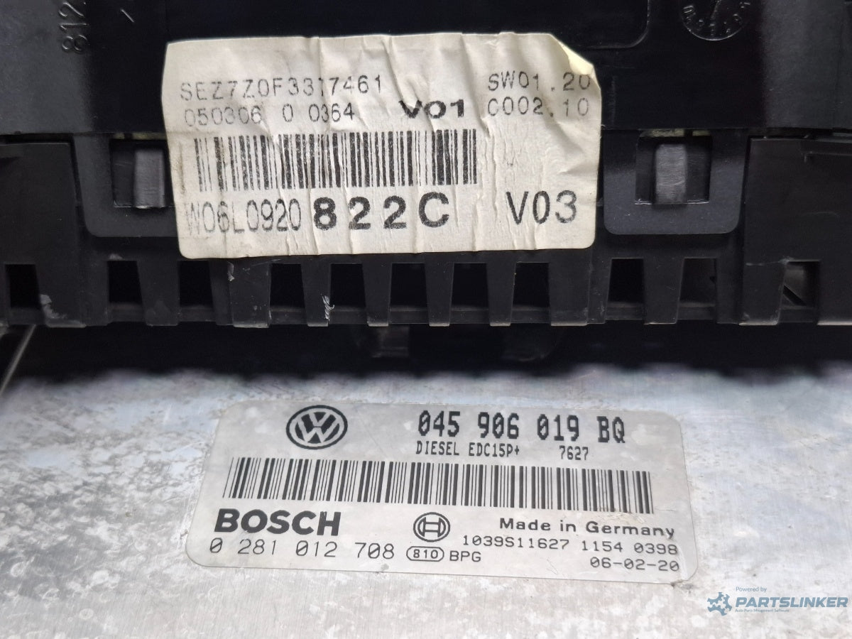 Kit pornire SEAT CORDOBA III 6L2 2002 - 2009 1.4 TDI BNV BOSCH 0281012708 045906019BQ , 6L0920822C