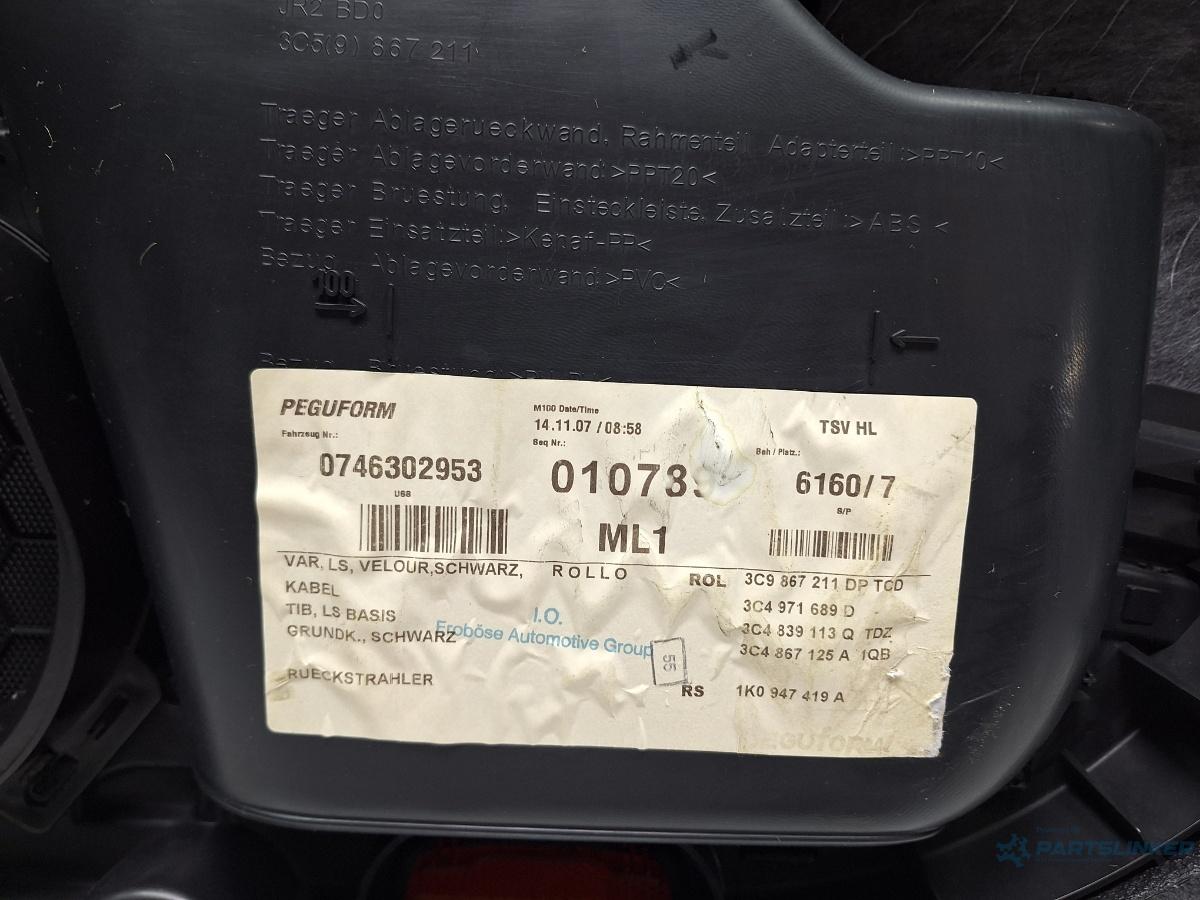 Panou usa cu perdeluta stanga spate VOLKSWAGEN PASSAT Variant 3C5 2008 1.9 TDI BLS 77KW|105HP 2008