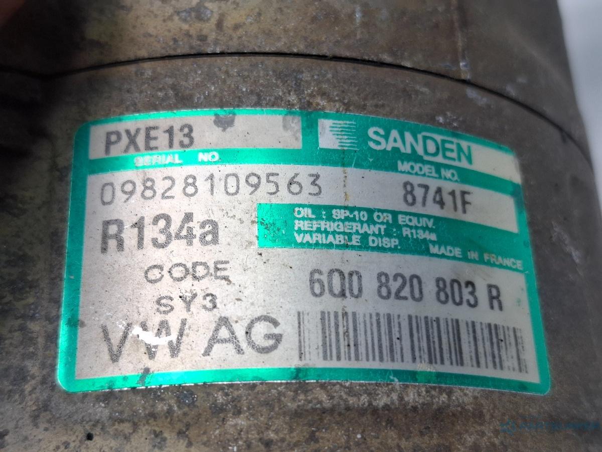 Compresor  AC SEAT IBIZA IV 6L1 2002 - 20091.4 16V BBY, BKY SANDEN 6Q0820803R