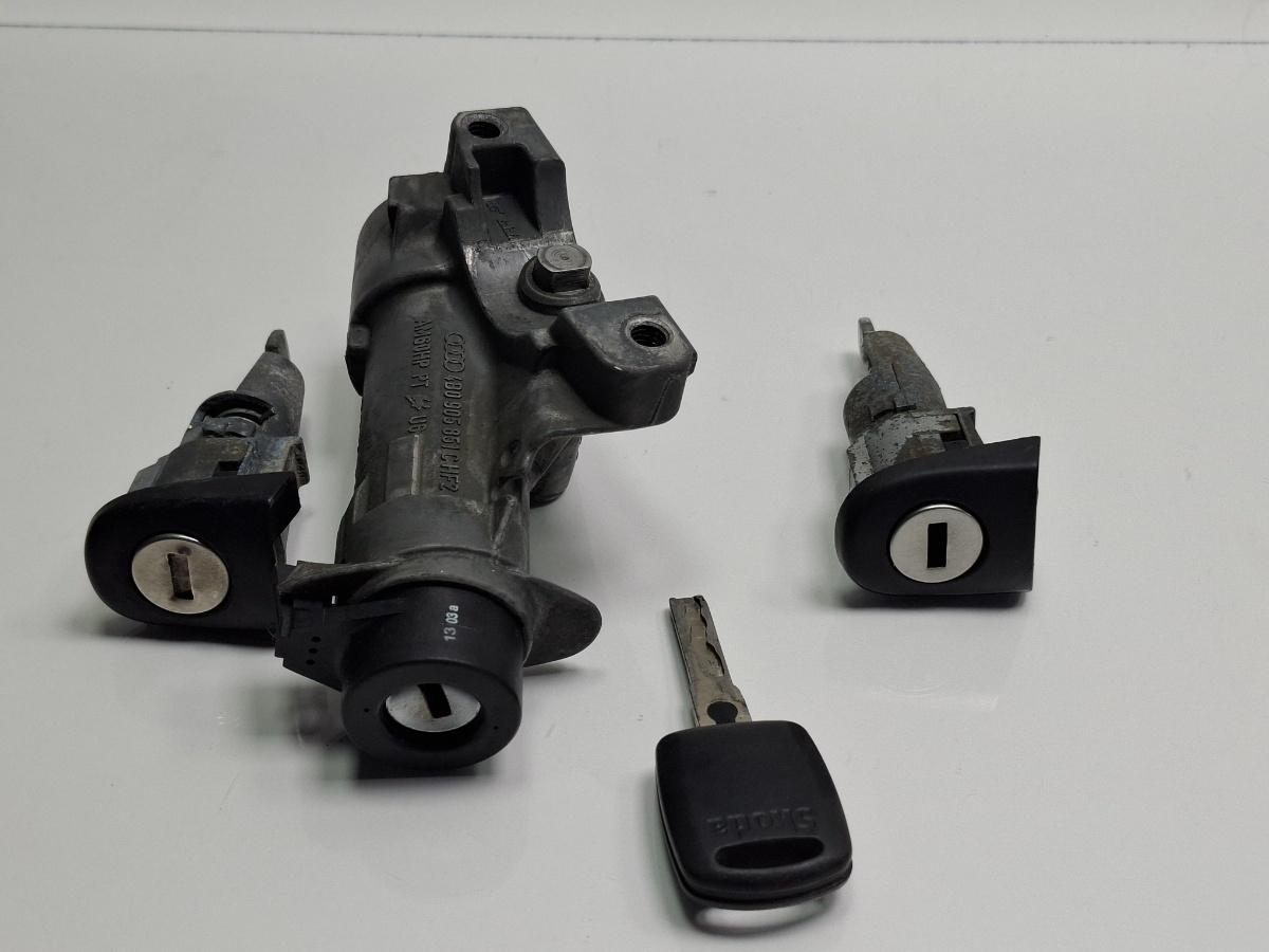Contact de pornire cu cheie si butuci SKODA FABIA 6Y2 1999 - 20081.4 16V AUA, BBY, BKY 4B0905851C , 6Y0837168B