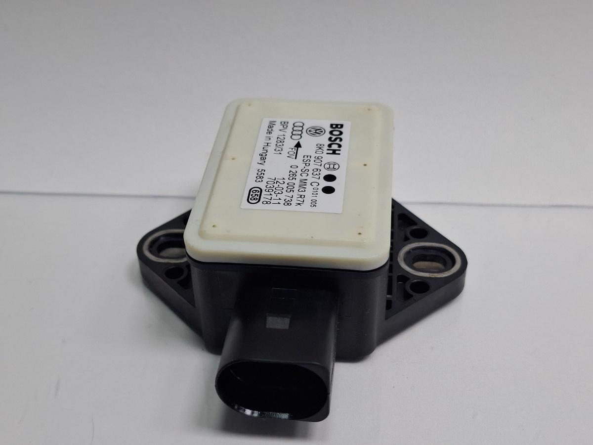 Senzor ESP AUDI A4 IV Avant 8K5, B8 2007 - 20152.0 TDI CAGA, CJCA, CMEA, CMFA BOSCH 0265005738 8K0907637C
