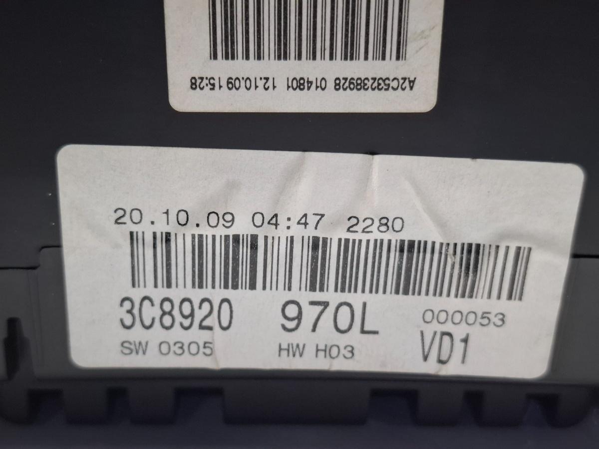 Ceasuri bord VOLKSWAGEN PASSAT CC 357 2008 - 20122.0 TDI CBBB, CFGB, CLLA 3C8920970L