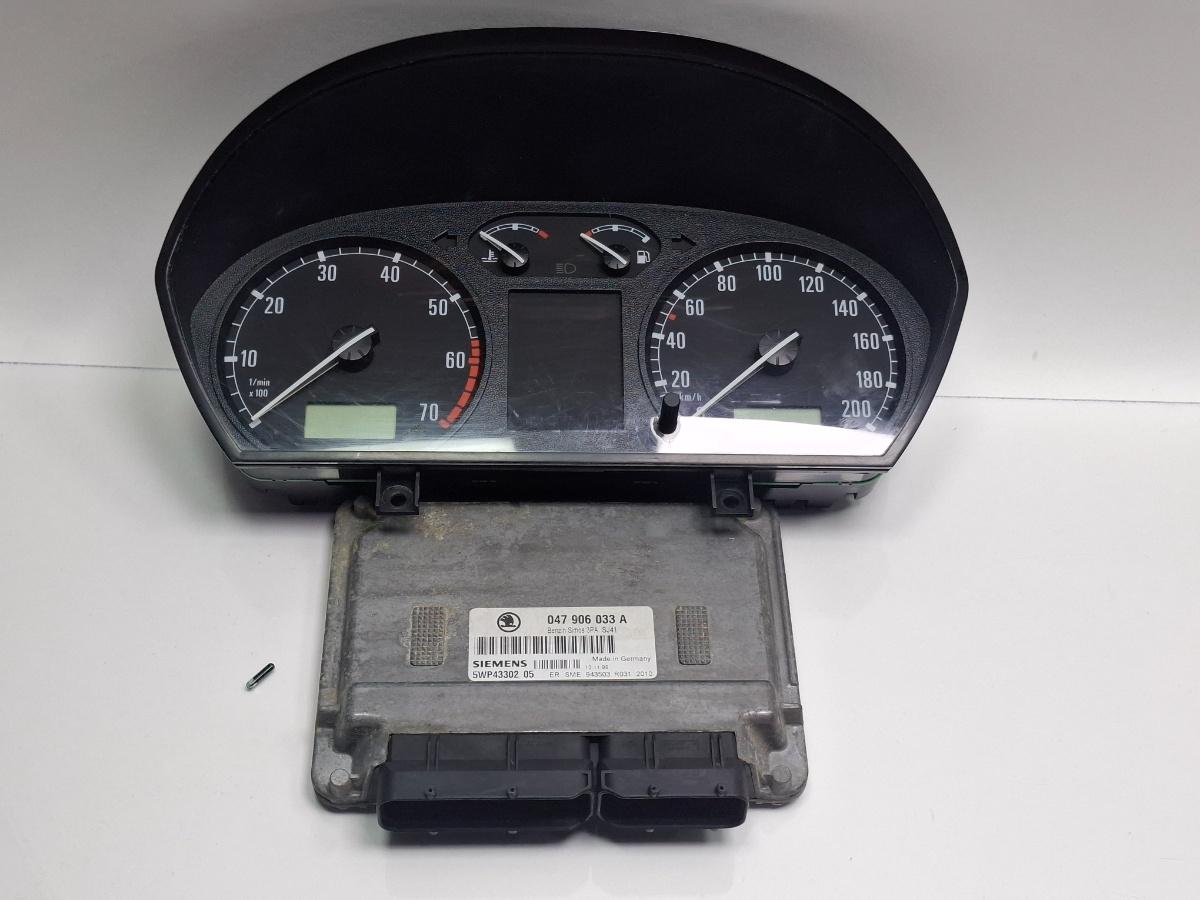 Kit pornire SKODA FABIA 6Y2 1999 - 2008 1.4 MPI ATZ SIEMENS 5WP4330205 047906033A , 6Y1919880C