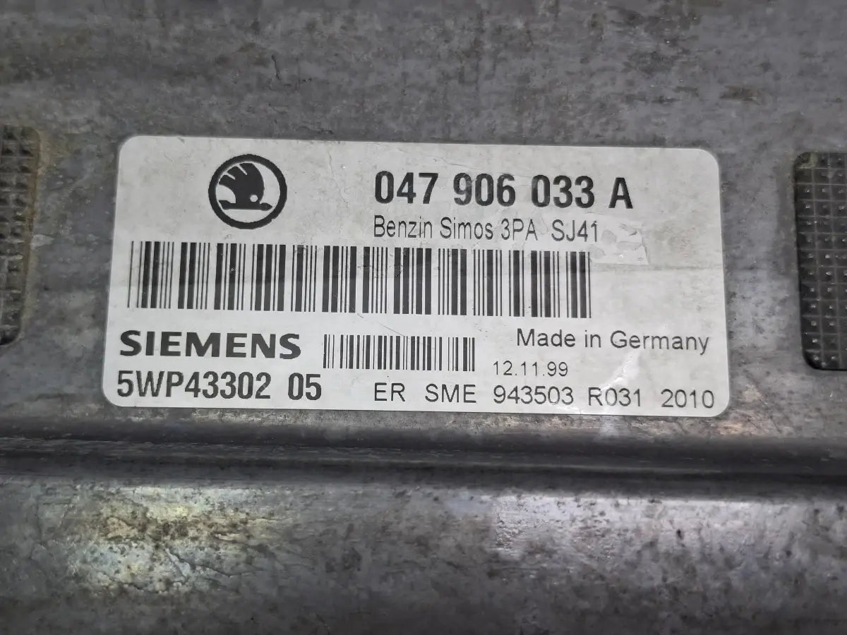 Kit pornire SKODA FABIA 6Y2 1999 - 2008 1.4 MPI ATZ SIEMENS 5WP4330205 047906033A , 6Y1919880C