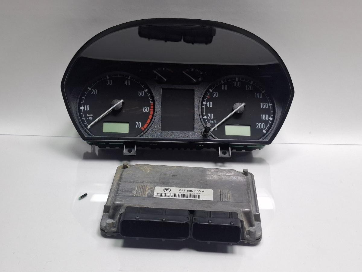 Kit pornire SKODA FABIA 6Y2 1999 - 2008 1.4 MPI ATZ SIEMENS 5WP4330205 047906033A , 6Y1919880C