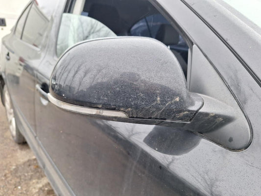 Oglinda laterala electrica portiera fata dreapta SKODA OCTAVIA 2 Facelift  2009 - 2013 , negru LF9R