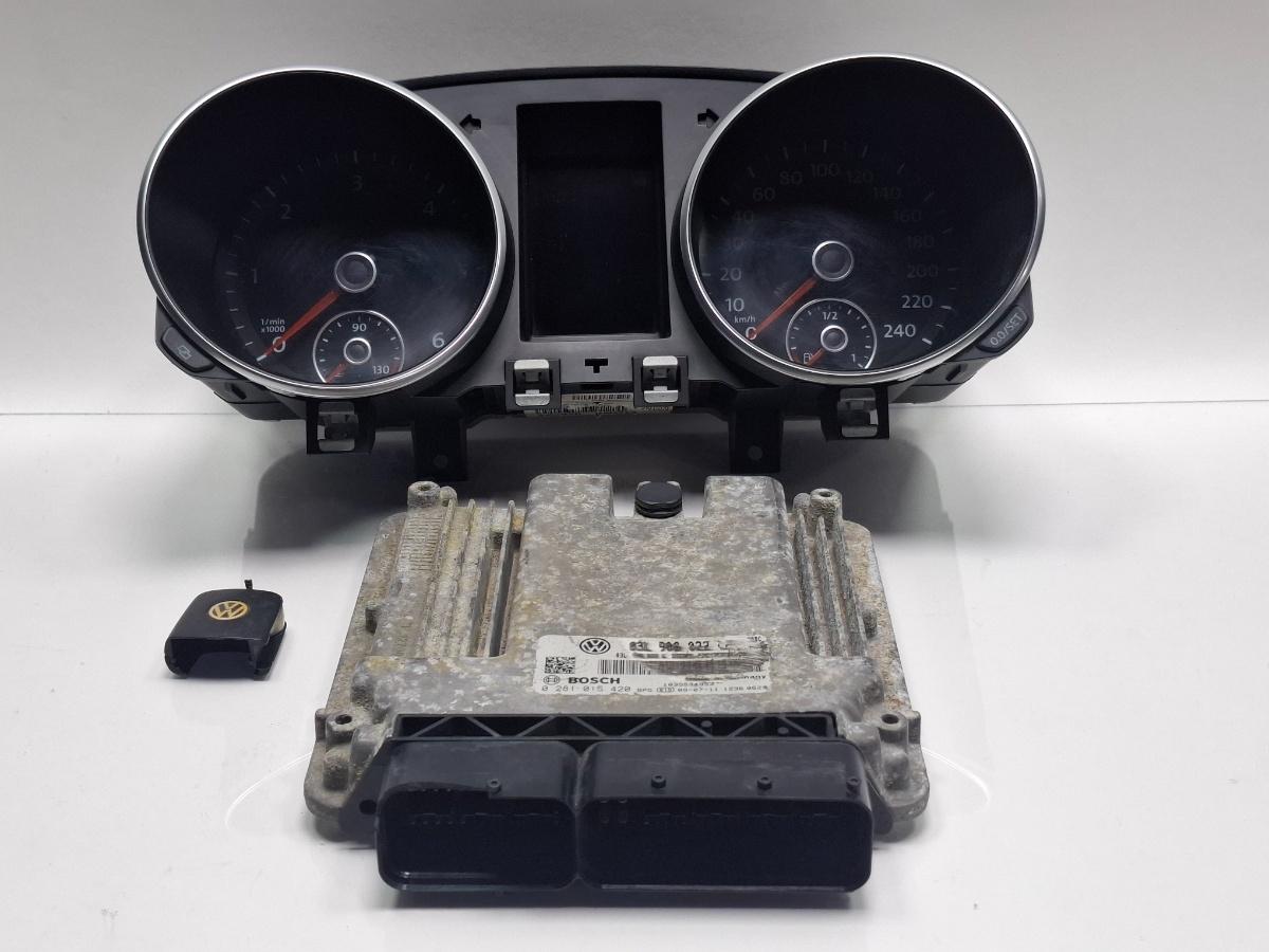 Kit de pornire VOLKSWAGEN GOLF VI 5K1 2008 - 2010 2.0 TDI CBDC BOSCH 0281015420 03L906022LF , 5K0920860G