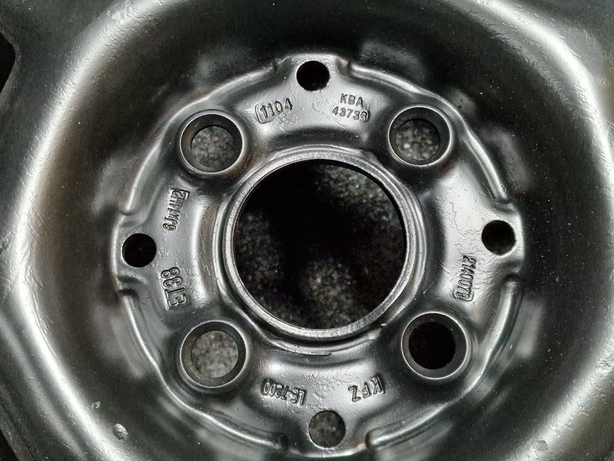 Jante din tabla 4x100 R14 VOLKSWAGEN CADDY II Box 9K9A 1995 - 20041.9 SDI AEY, AYQ KBA 6Jx14H2ET38 KBA43736