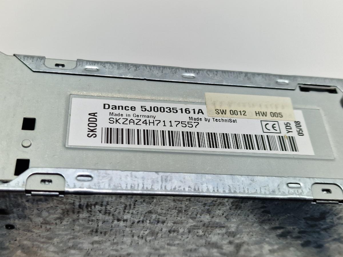 Radio CD player SKODA FABIA II 542 2006 - 20141.2 1.2 1.2 BBM, CHFA 5J0035161A