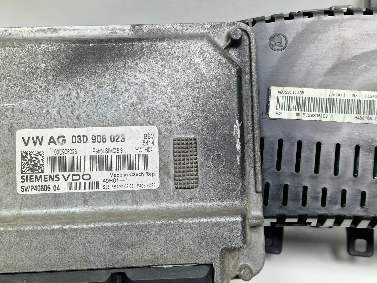 Kit pornire SKODA FABIA II 542 2006 - 20141.2 1.2 1.2 BBM, CHFA SIEMENS VDO 5WP40806 03D906023 , 5J0920810B