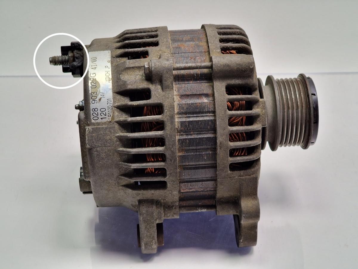 Alternator 120A VOLKSWAGEN GOLF IV Variant 1J5 1999 - 20061.9 TDI ATD, AXR 028903029G