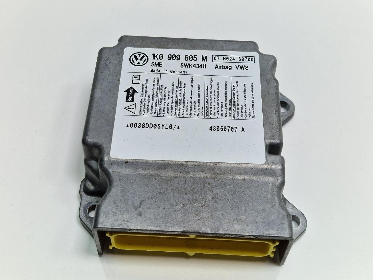 Calculator airbag SKODA OCTAVIA 1Z3 2004 - 20131.9 TDI BJB, BKC, BLS, BXE 5KW43411 1K0909605M