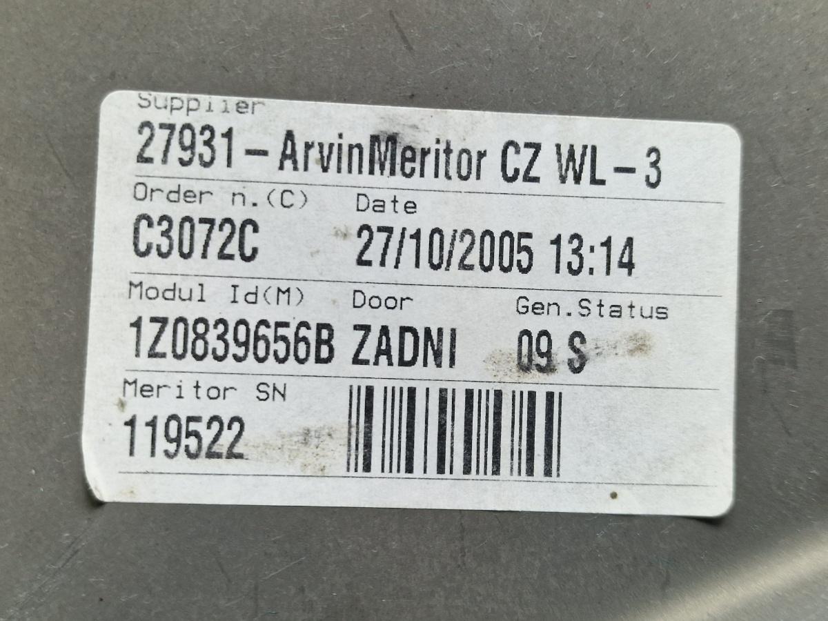 Macara geam dreapta spate SKODA OCTAVIA 1Z3 2004 - 20131.9 TDI BJB, BKC, BLS, BXE 1Z0839656B
