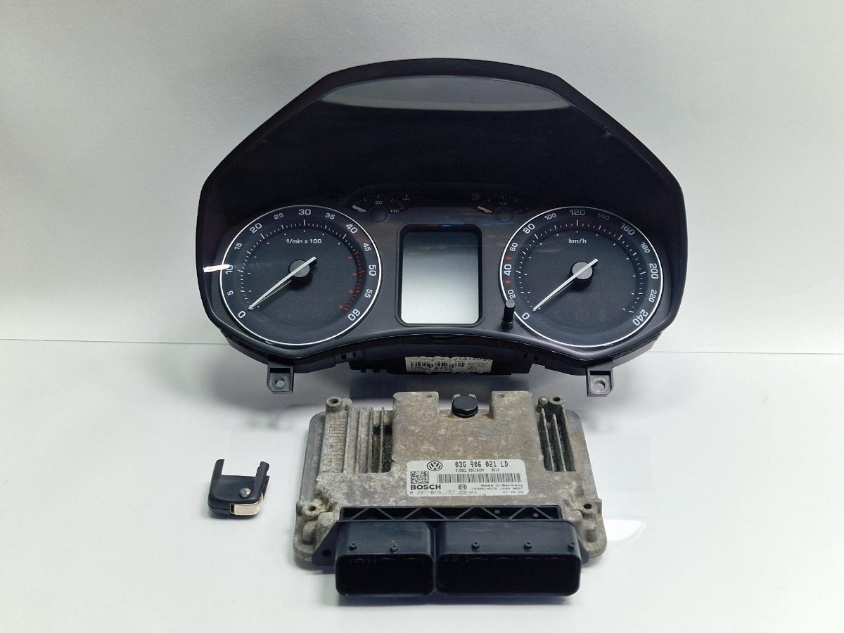 Kit de pornire SKODA OCTAVIA II Combi 1Z5 2004 - 20132.0 TDI 16V BKD, CFHC, CLCB BOSCH 0281013187 1Z0920842D , 03G906021LD