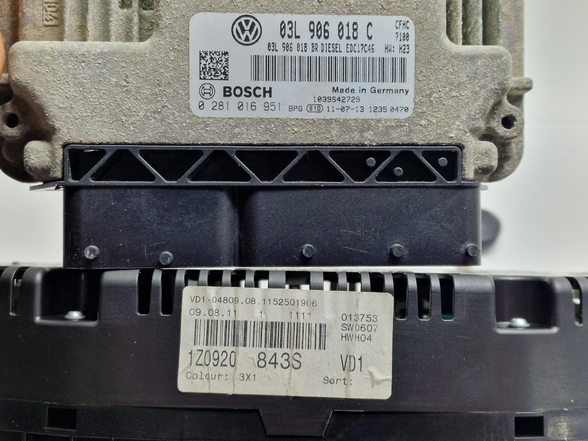 Kit de pornire SKODA OCTAVIA 1Z3 2009 - 2013 2.0 TDI CFHC BOSCH 0281016951 1Z0920843S , 03L906018C