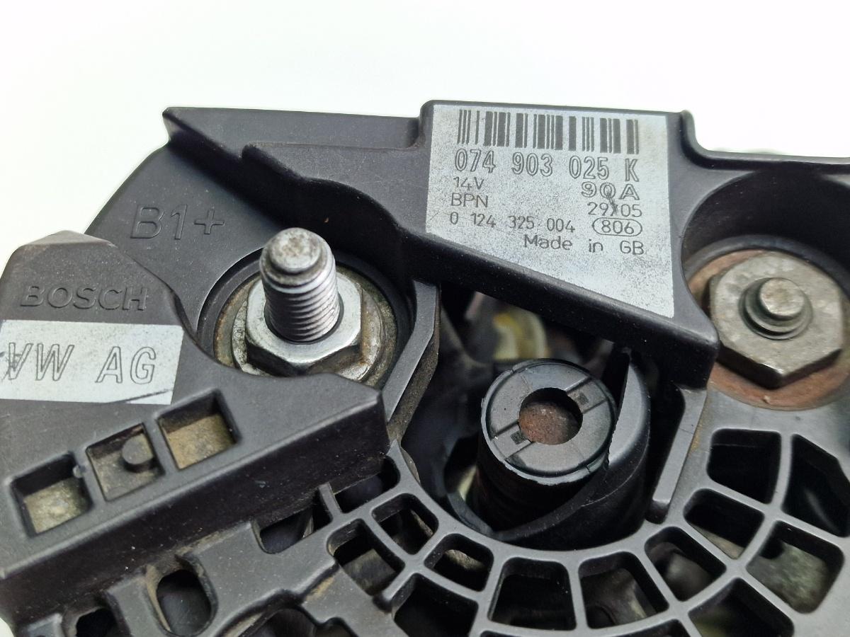 Alternator 90A SEAT TOLEDO II 1M2 1998 - 20061.6 16V AUS, AZD, BCB BOSCH 0124325004 074903025K
