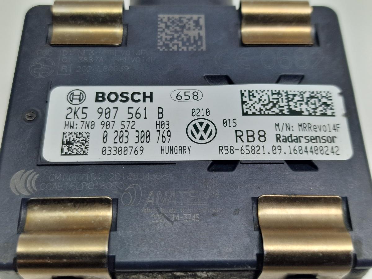 Senzor radar Distronic VOLKSWAGEN CADDY IV Estate SAB, SAJ 2015 - >2.0 TDI CUUD, DFSD BOSCH 0203300769 2K5907561B
