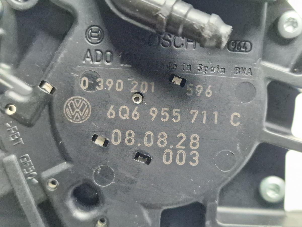 Motor stergator luneta VOLKSWAGEN POLO 9N_ 2001 - 20121.2 12V AZQ, BME BOSCH 0390201596 6Q6955711C