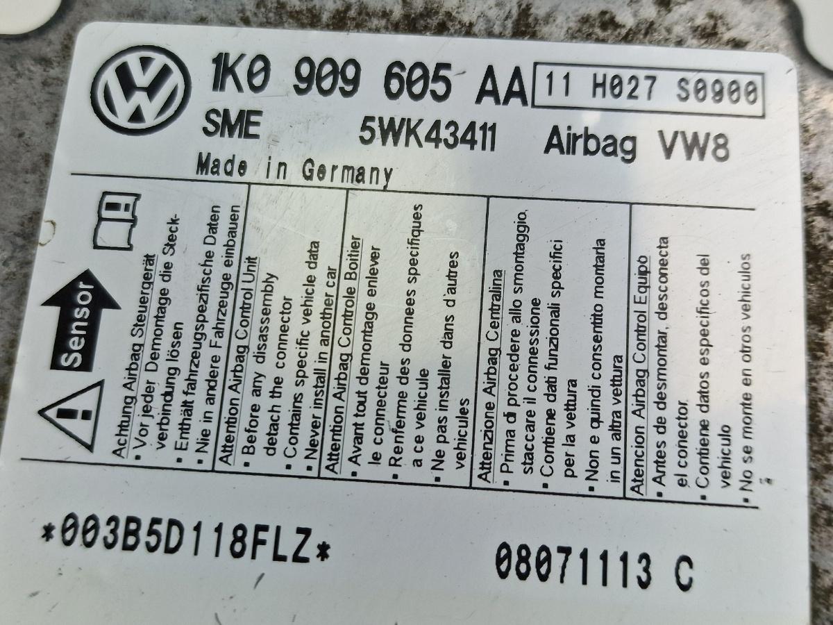 Calculator airbaguri SKODA OCTAVIA II Combi 1Z5 2004 - 20132.0 TDI 16V BKD, CFHC, CLCB 5WK43411 1K0909605AA