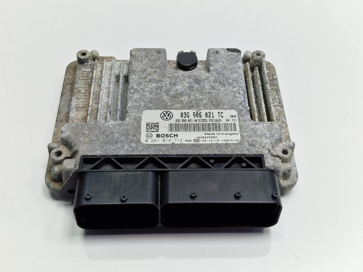 Calculator ECU motor SKODA OCTAVIA 1Z3 2010 - 2013 2.0 TDI 16V BKD BOSCH 0281014712 03G906021TC
