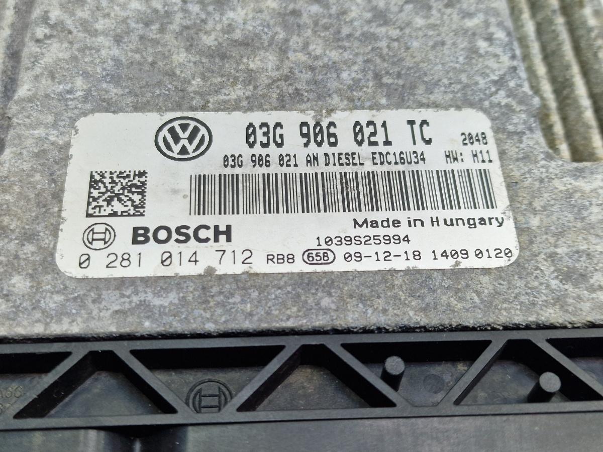 Calculator ECU motor SKODA OCTAVIA 1Z3 2010 - 2013 2.0 TDI 16V BKD BOSCH 0281014712 03G906021TC
