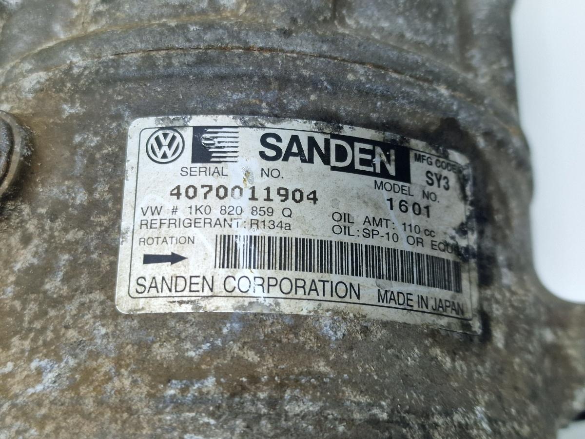 Compresor AC SKODA OCTAVIA 1Z3 2004 - 2013 2.0 TDI 16V BKD, CFHC, CLCB SANDEN 1K0820859Q