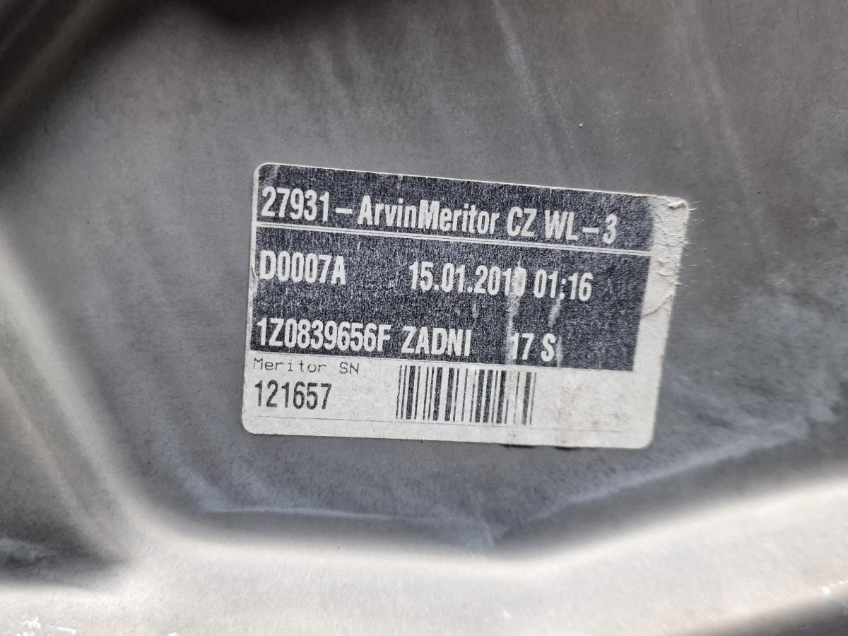 Macara geam dreapta spate SKODA OCTAVIA 1Z3 2004 - 2013 2.0 TDI 16V BKD, CFHC, CLCB 1Z0839656F