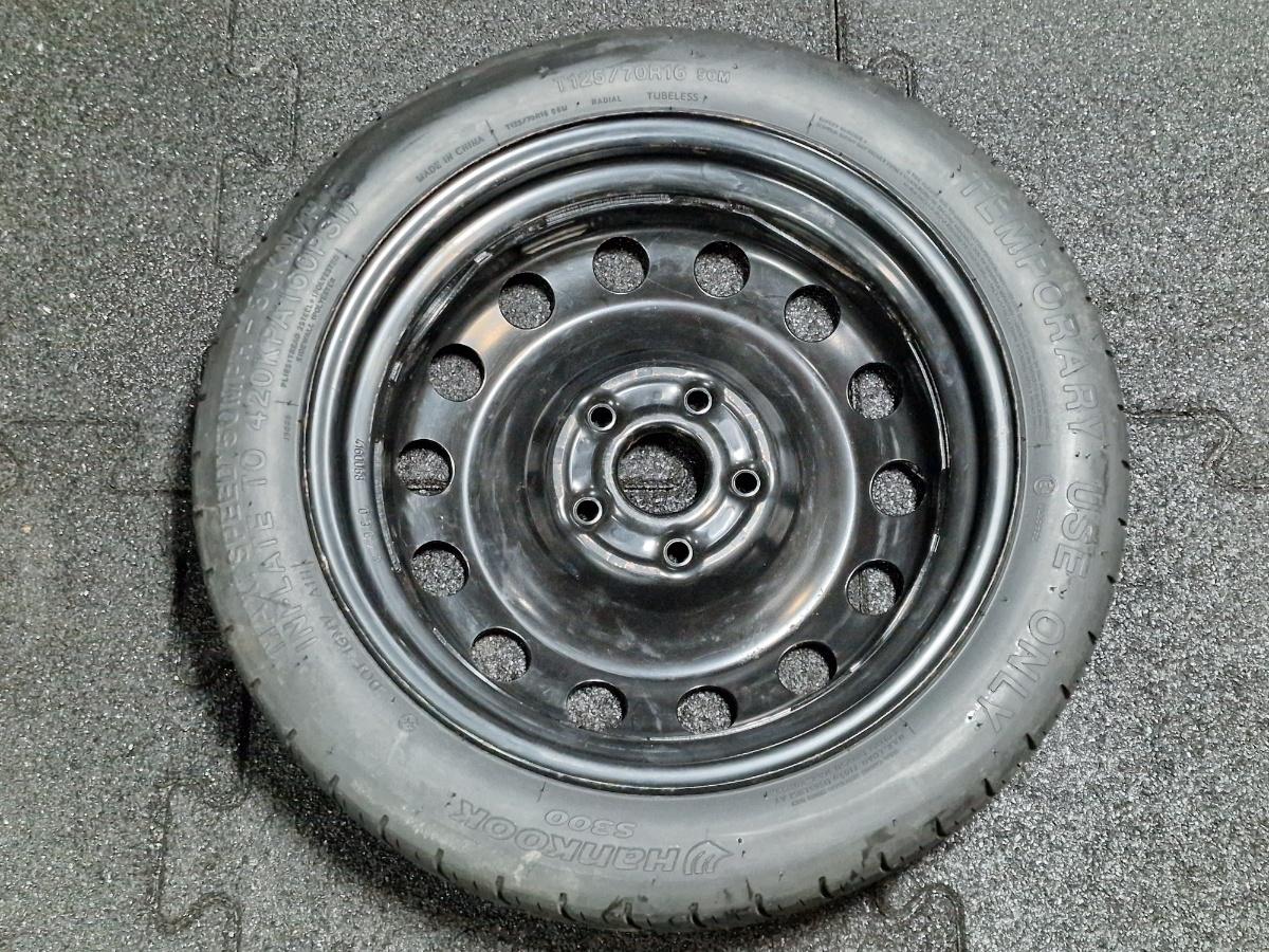Roata rezervă slim T125/70R16 VOLKSWAGEN GOLF VII 5G1 2013 2.0 TDi BlueMotion 110KW|150HP 2013