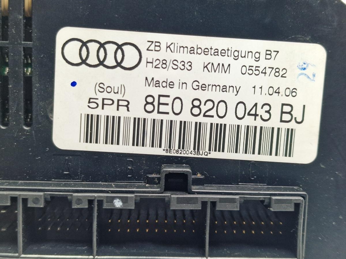 Climatronic AUDI A4 III Avant 8ED, B7 2004 - 2008 2.5 TDI BDG 8E0820043BJ