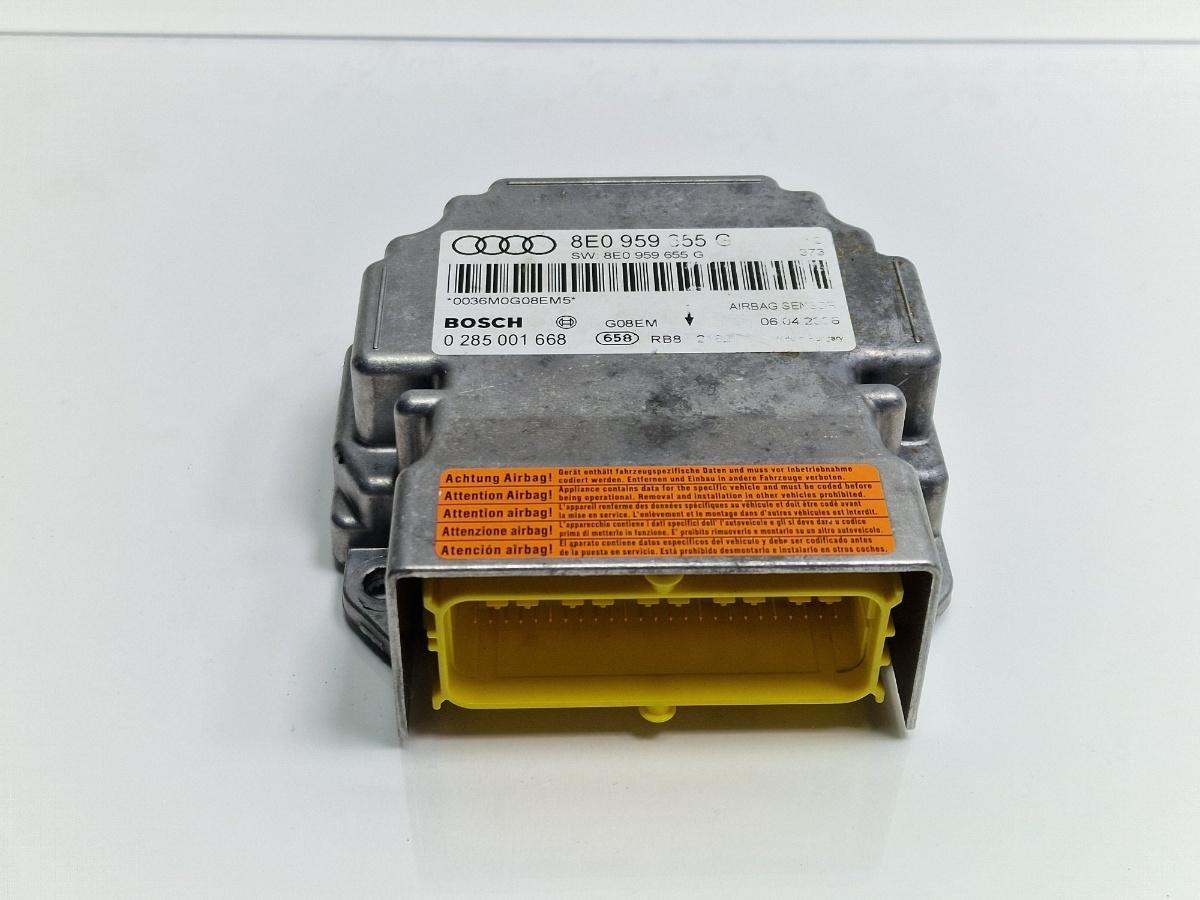 Modul airbag AUDI A4 III Avant 8ED, B7 2004 - 2008 2.5 TDI BDG BOSCH 0285001668 8E0959655G