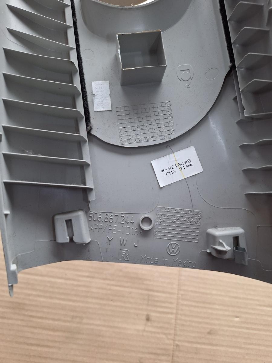 Ornament stalp (B) (superior) dreapta VOLKSWAGEN JETTA IV 162, 163, AV3, AV2 2009 -> 1.2 TSI CBZB 5C6867244