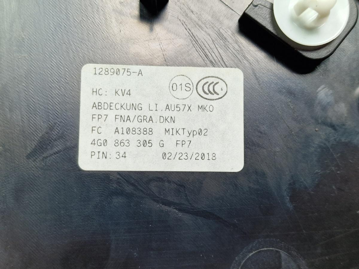 Ornament lateral consola centrala stanga fata AUDI A6 IV Avant 4G5, C7, 4GD 2011 - 2018 2.0 TDI CSUD, DDCB 4G0863305G